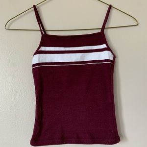 Garage Tank Top Burgundy